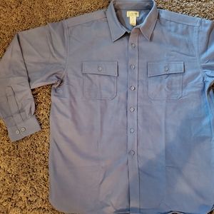 Vintage LL Beans thick cotton button up mens XL